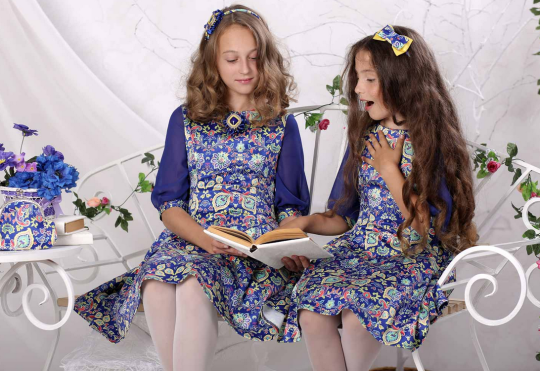 Фото 5 Платья для девочек из атласа, г.Кострома 2015