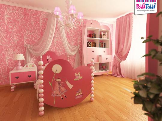 Фото 4 Комплект мебели в детскую для девочек "Маленькая принцесса", г.Верхняя Пышма 2015