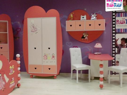 Фото 7 Комплект мебели в детскую для девочек "Маленькая принцесса", г.Верхняя Пышма 2015