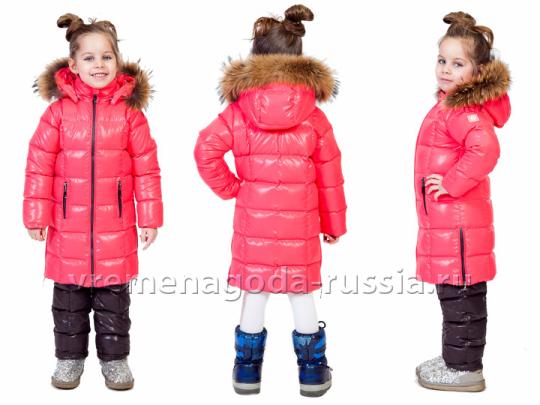 Фото 2 Детское зимнее пальто с полукомбинезоном на пуху для девочки «СПОРТ ЛАЙФ», г.Санкт-Петербург 2015