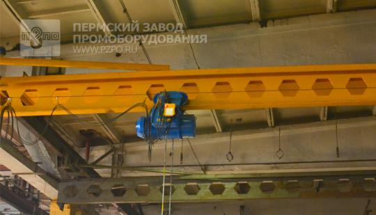Фото 2 Кран мостовой однобалочный подвесной, г.Пермь 2015