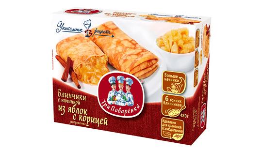 Фото 5 Замороженные блинчики в упаковке «Три поваренка», г.Москва 2015
