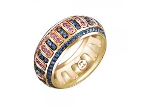 Золотые и серебряные кольца с драгоценными камнями