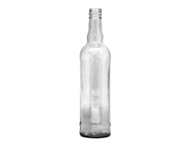 Стеклянная бутылка для коньяка