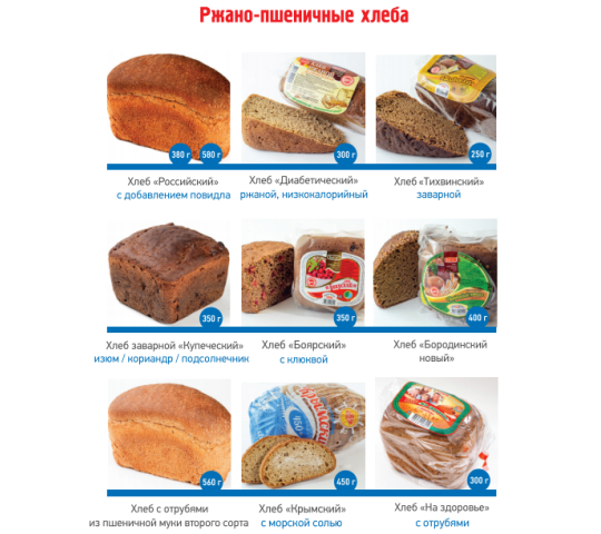 265563 картинка каталога «Производство России». Продукция Ржано-пшеничные хлеба, г.Иркутск 2017