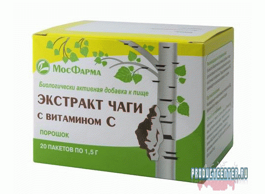 Фото 2 "Экстракт чаги с витамином С" пакеты 2014
