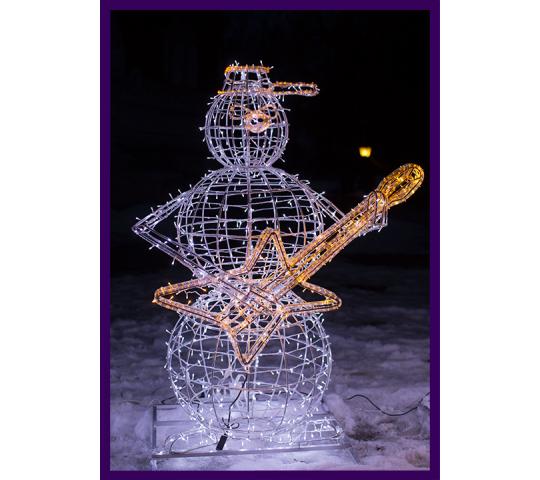 Фото 5 Светящийся снеговик с гитарой 2017