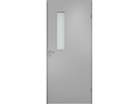 Техническая легкая дверь ДТМ-01 остекленная 02
