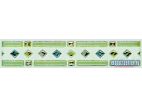 Керамическая плитка Калейдоскоп зеленый 20x4
