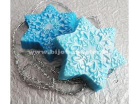 Снежинка голубая - мыло ручной работы 001623
