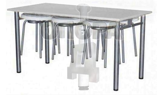 Фото 2 Столы обеденные с подвесами для табуретов/скамеек, г.Искитим 2020