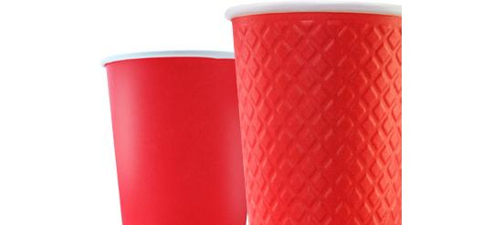 Фото 4 Однослойные и двухслойные красные бумажные стаканчики 2020