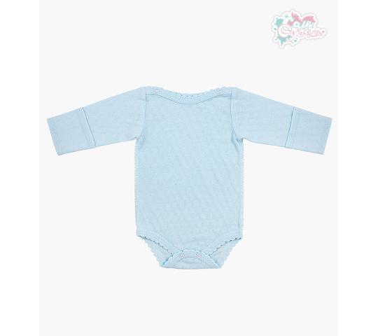 Фото 3 Комплект для новорожденного мальчика ажур голубой — 6 предметов 2014