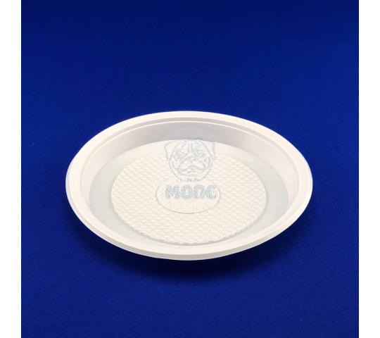 Фото 2 Тарелка десертная одноразовая пластиковая диаметр 165 мм белая 2020