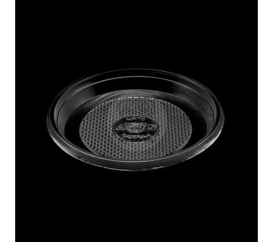 Фото 7 Тарелка десертная одноразовая пластиковая диаметр 165 мм черная 2020