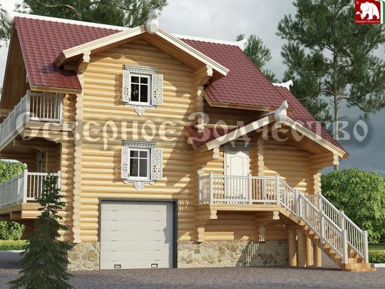 Фото 10 Рубленные деревянные дома из бревна 2014