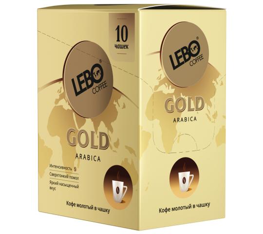 Фото 11 LEBO GOLD молотый для чашки в сашетах, 7г х10 шт. 2021