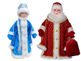 Дед Мороз и Снегурочка – куклы под ёлку «КОЛОМЕЕВ»