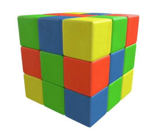 Фото 1 Мягкий конструктор «Кубик-рубик» 2022