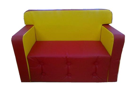 Фото 17 Детский игровой диван Комфорт красный желтый 2022