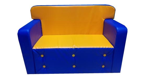 Фото 18 Детский игровой диван Комфорт синий желтый 2022