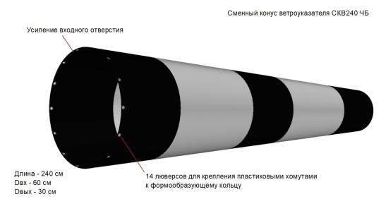 Фото 2 Конус ветроуказателя «СКВ240», г.Москва 2022
