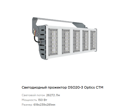 Фото 3 Светодиодные прожекторы «DSO20 Optics», г.Нижний Новгород 2022