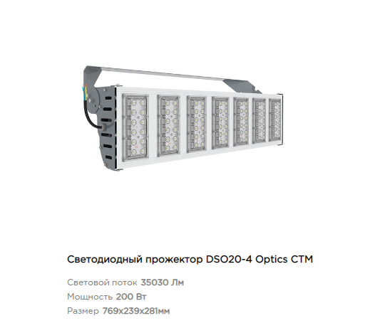Фото 4 Светодиодные прожекторы «DSO20 Optics», г.Нижний Новгород 2022