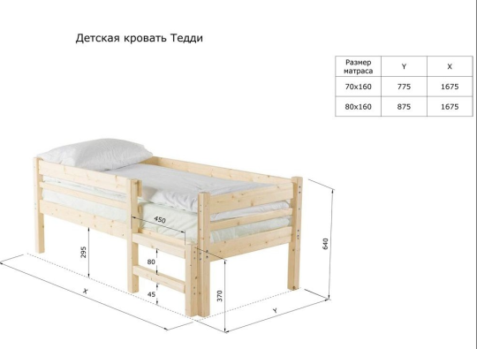 Фото 3 Детская деревянная кровать «Тедди», г.Москва 2022