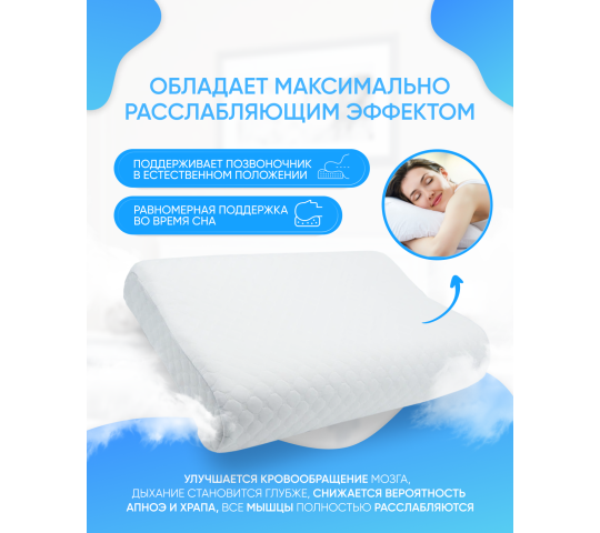 Фото 2 Подушка ортопедическая с охлажд. гелевой накладкой, г.Ульяновск 2022
