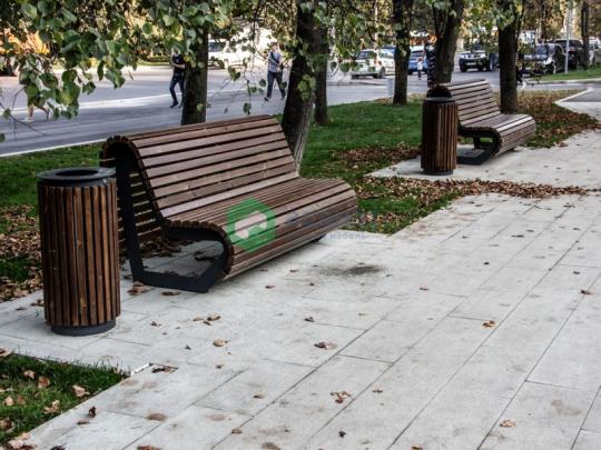 Фото 2 Скамейка уличная «Новая волна», г.Москва 2022