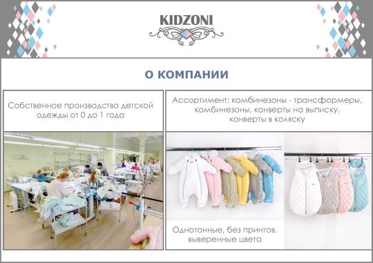 Фото 1 Фабрика одежды для новорожденных «KIDZONI», г.Мытищи
