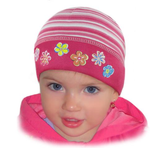 Фото 12 детская трикотажная шапочка для девочки 2014