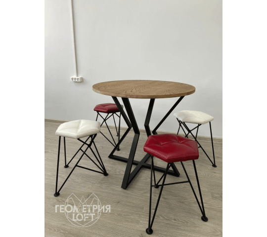 Фото 2 Комплект круглый стол со стульями, арт ok-3, г.Краснодар 2022