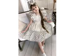 Фото 1 Платье для девочки Л22-13 «Мотылек», горошек, г.Кострома 2023