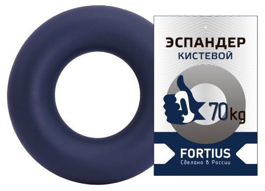 Фото 8 Эспандер кистевой "Fortius" 70 кг. (темно-синий) 2023