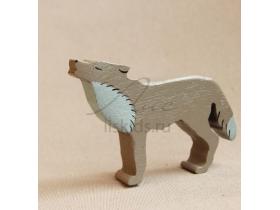 Волк -  игрушка деревянная
