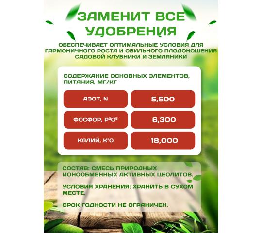 Фото 4 Удобрение для клубники и земляники Horiss Agro Zeo, г.Казань 2023