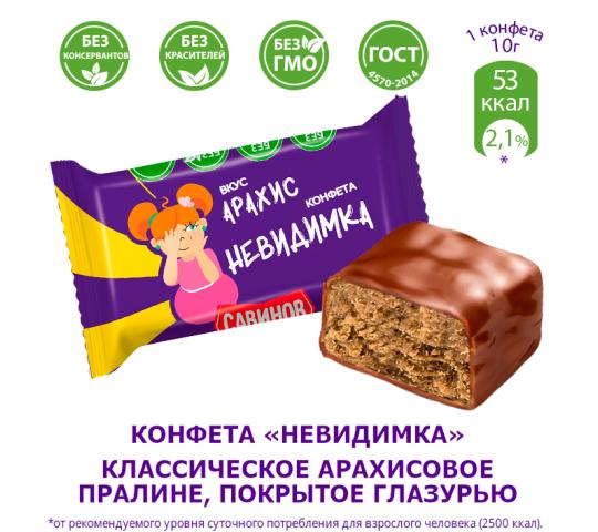 690673 картинка каталога «Производство России». Продукция Пралиновые конфеты «САВИНОВ», г.Барнаул 2023