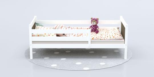 Фото 2 Детская одноярусная кровать «Савушка 07 shiitake», г.Волоколамск 2023