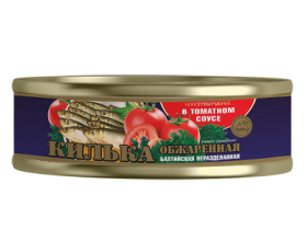 Килька обжаренная в томатном соусе 240 гр