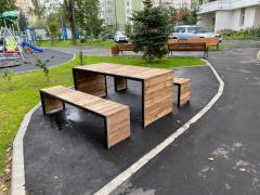 Фото 1 Стол со скамейками уличный, г.Москва 2023