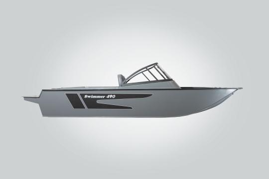 Фото 2 Пластиковая моторная лодка из полипропилена Swimmer-490, г.Вятские Поляны 2023