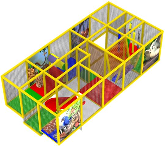 Фото 2 Лабиринт детский игровой "Джунгли-2" с крышей 2014