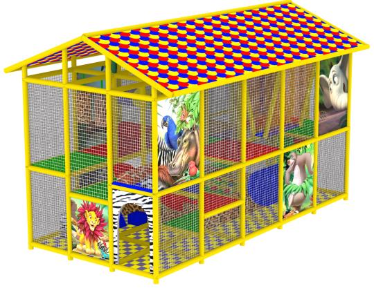 Фото 3 Лабиринт детский игровой "Джунгли-2" с крышей 2014