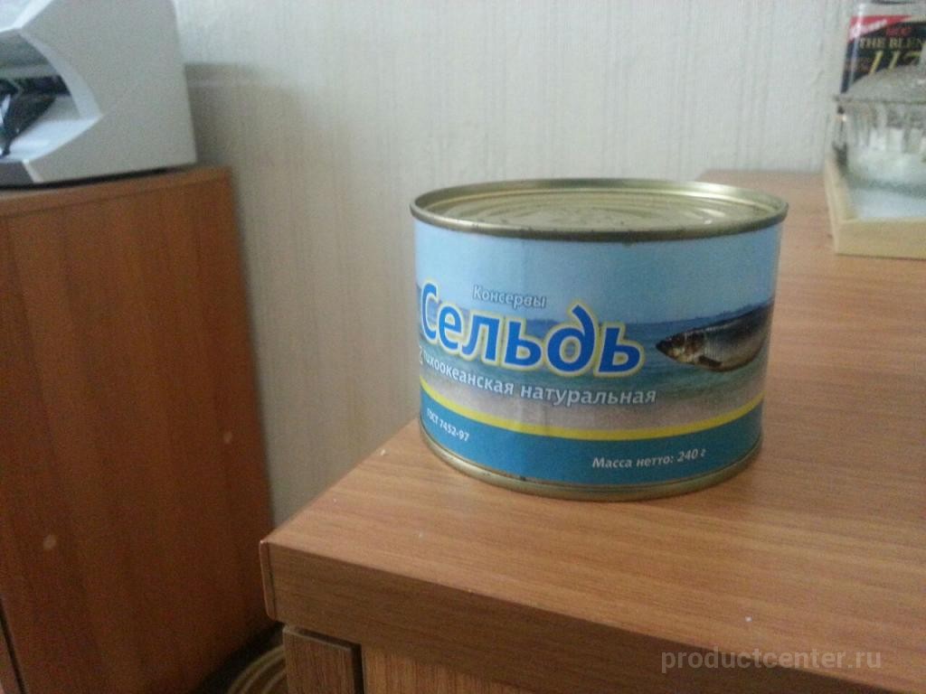 Сельдь тихоокеанская в собственном соку от производителя ...