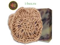 Мочалка джутовая с натуральным мылом