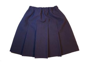 Школьная юбка из однотонной полушерстянной ткани