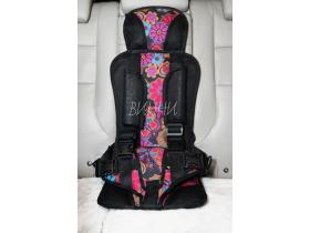 Детское автомобильное бескаркасное кресло "ВИННИ-цветы"