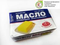 Масло сливочное "Крестьянское" сладко-сливочное несоленое массовая доля жира 72,5%